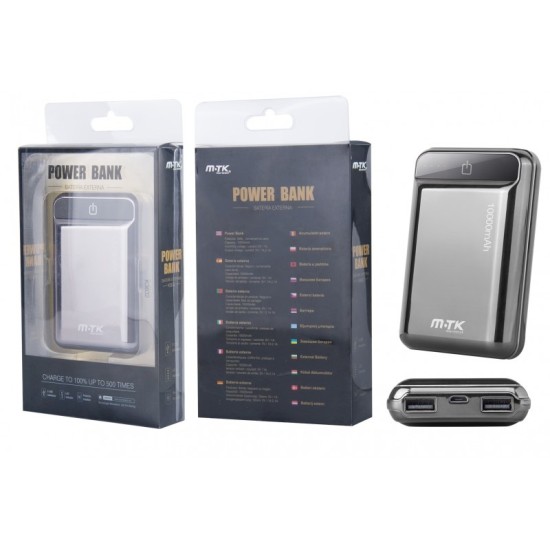 POWER BANK MTK K3632 10000MAH GREY